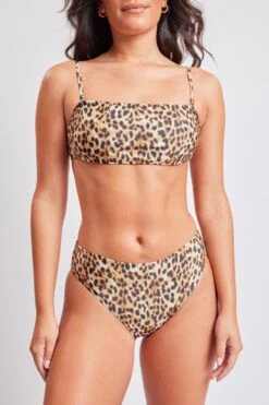 Seas The Day Bandeau Bikini -Wana Fashion Shop YQGBK174 LEOPA 2